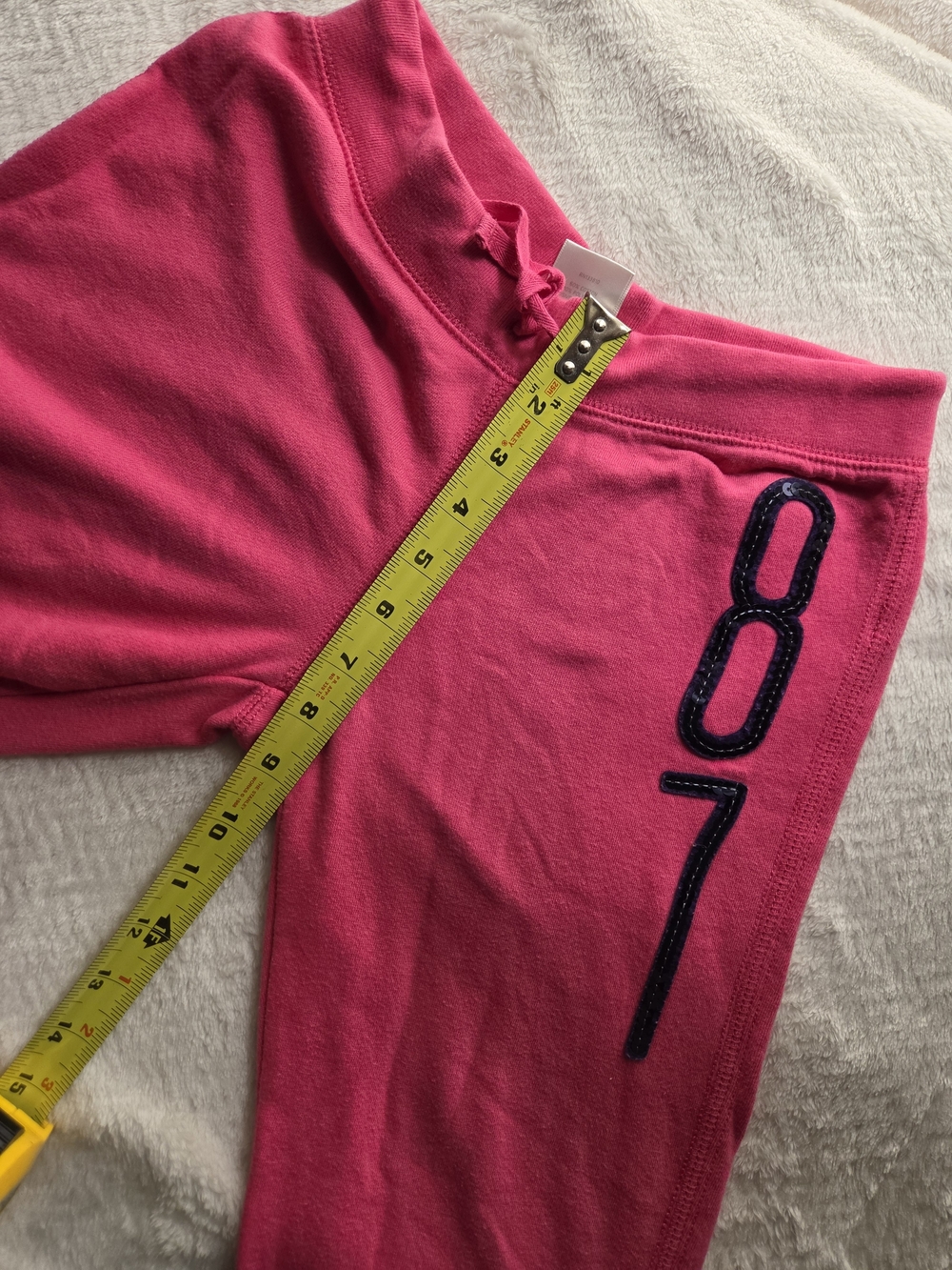 P.S. from Aéropostale Girls Hot Pink Sequin 87 Flare Sweatpants Size 12 Long Fit